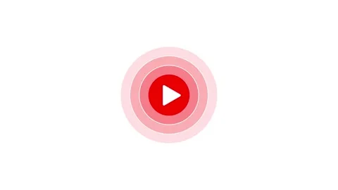 Video play simple arrow icon on animated white background. Stock Footage 257762929