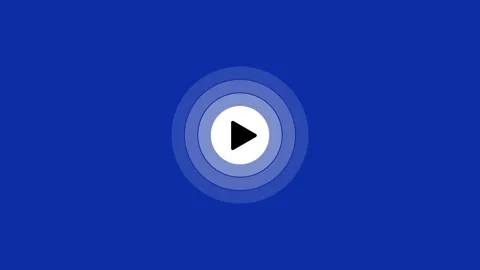 Video play simple arrow icon on animated white background. Stock Footage 257762936