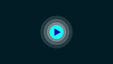 Video play simple arrow icon on animated white background. Stock Footage 257762945