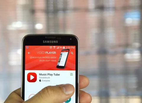 Video player android application Stock Photos