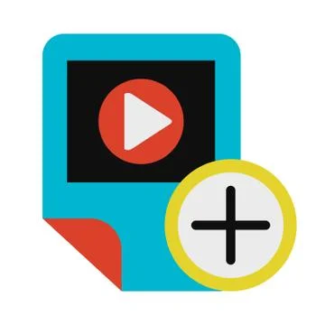 Video player, app checking glyph vector icon Stock Illustration