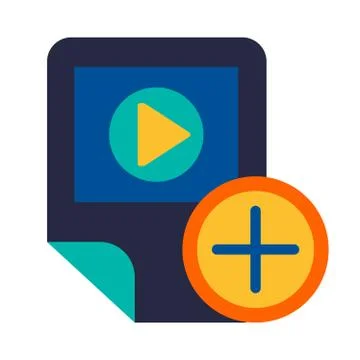 Video player, app checking glyph vector icon Stockillustratie
