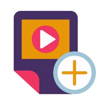 Video player, app checking glyph vector icon Stock Illustration