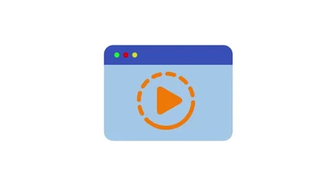 Video player buffering icon animation isolated on white background Vidéo 336012121