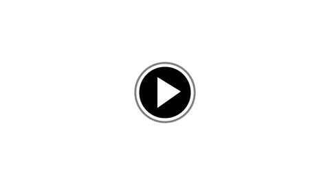 Video player button icon. and music play button concept. Stock Footage 293483677