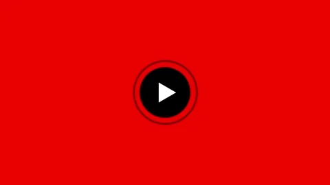 Video player button icon animation, music play button animation, video play.. Stock-Footage 306558176