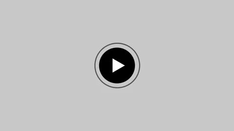 Video player button icon animation, music play button animation, video play.. Video stock 306558177