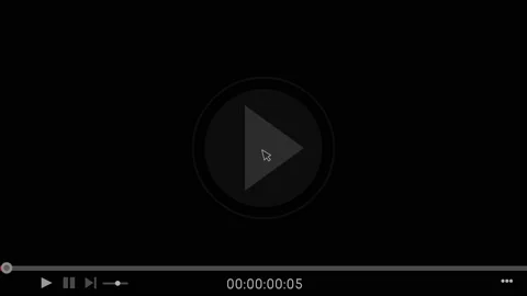 Video Player Click and Play with Ten Seconds Timecode Animation Stock Footage 155662941
