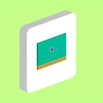 Video player computer symbol Stock Illustration