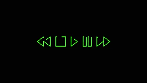 Video Player Cursor Seamless Animation 4K Video Play Button. Stock Footage 158871826
