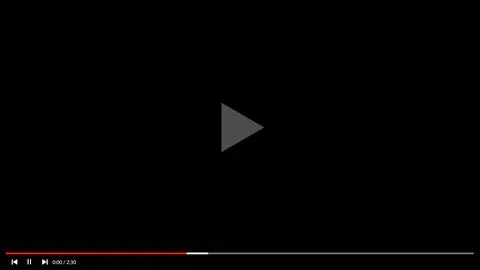 Video Player. Desktop Flat Multimedia Player Interface. Video Player Mockup Stock Illustration