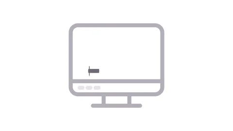 Video player icon featuring a play button in the center of a circular design. Stock Footage 334998441