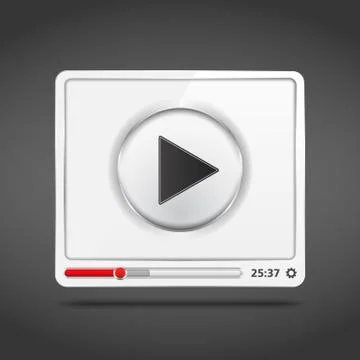 Video Player Icon Stock Illustration