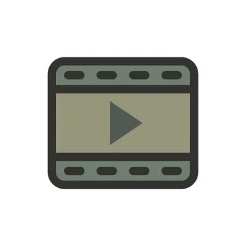 Video Player Icon Stock Illustration
