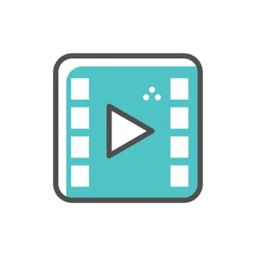 Video Player Icon Illustrazione stock