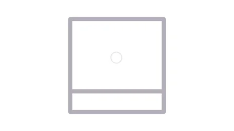 Video player icon set against a background, indicating multimedia content. Stock Footage 335011972