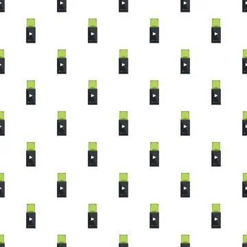 Video player icons representing monetization pattern Stock Illustration