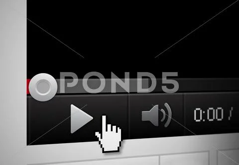 Video player Stock Illustration