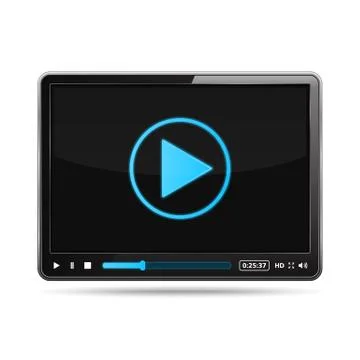 Video Player Stock Illustration