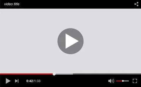 Video-player Illustrazione stock