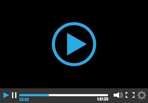 Video player Stock Illustration