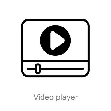 Video player Stock Illustration
