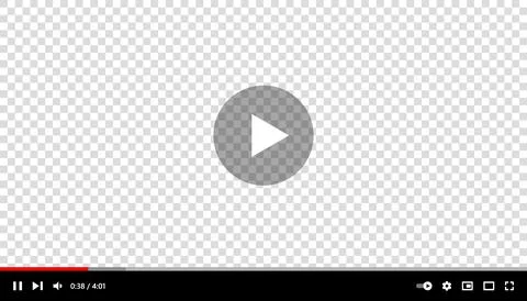 Video player interface design template for social media webpage. Multimedia Illustrazione stock