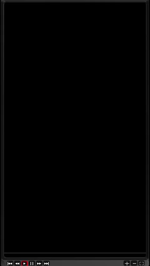 Video player interface frame with black preview screen, media controls, play but Stock Footage 340564791