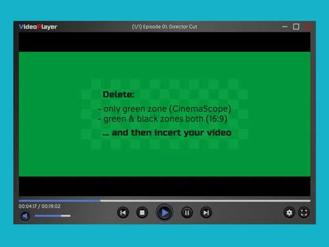 Video Player Interface. Overlay Illustrazione stock