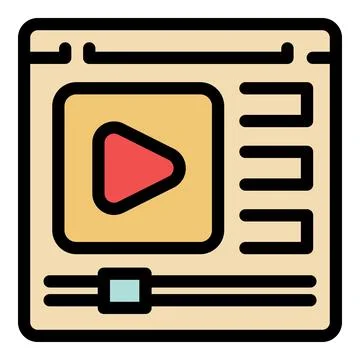 Video player interface showing streaming content and playback controls Illustrazione stock