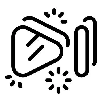 Video player loading with progress bar and sparkling effects Stock Illustration