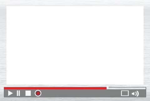 Video player menu Stock Illustration