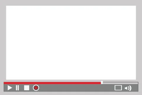 Video player menu Stock Illustration