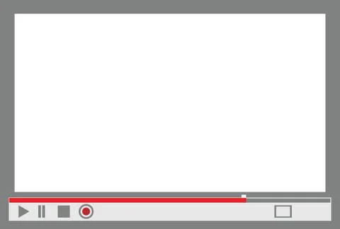 Video player menu Stock Illustration