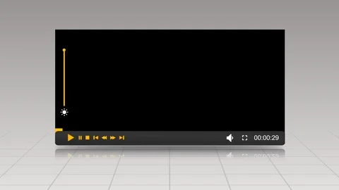 Video player transparent Stock Footage 118206263