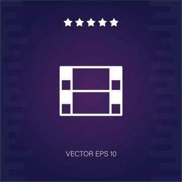 Video player vector icon Stock Illustration