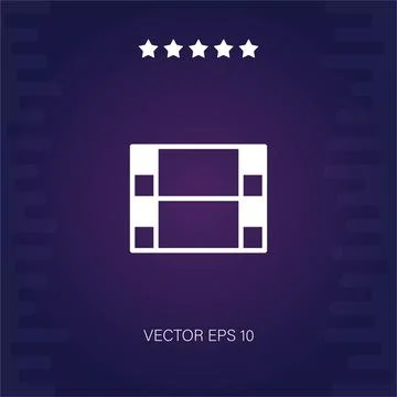 Video player vector icon Stock Illustration
