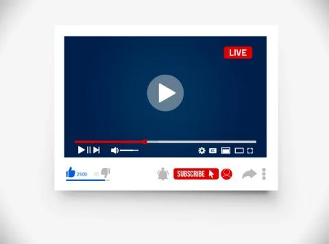 Video Player Vector illustration Stock Illustration