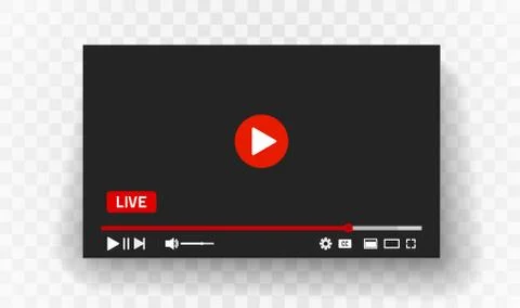 Video Player Vector illustration Stock Illustration