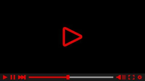 Video player for web, vector illustration, eps10. Illustrazione stock