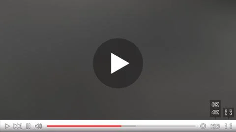 Video Player Window with Menu and Buttons Panel Vector Illustrazione stock