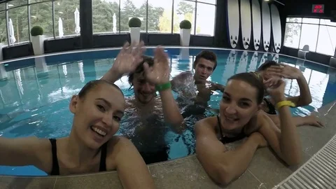 Video in the Pool for Instagram Stock Footage 84172846