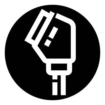 Video port connector icon for electronics applications Stock Illustration