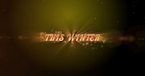 Video postcard advertisement with text This winter for the ads of events Stock-Footage 99474808