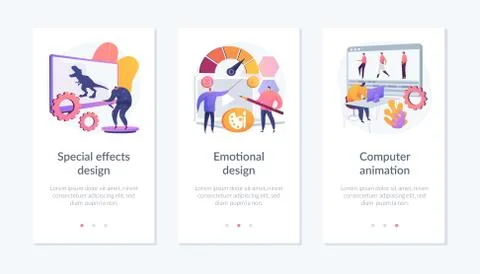 Video postproduction app interface template. Stock Illustration