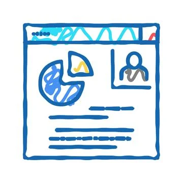 Video presentation color icon vector flat illustration Stockillustratie
