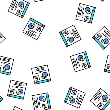 Video presentation color icon vector flat illustration イラスト素材