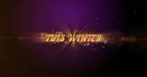 Video presentation of some product with the text This winter on the dark purple Stock-Footage 99474537