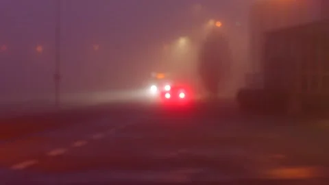 The video presents an atmospheric narrative set in fog. It starts with an abstra Stock Footage 297199730