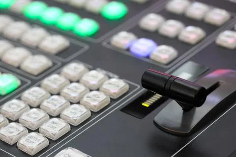 Video processing console Stock Photos